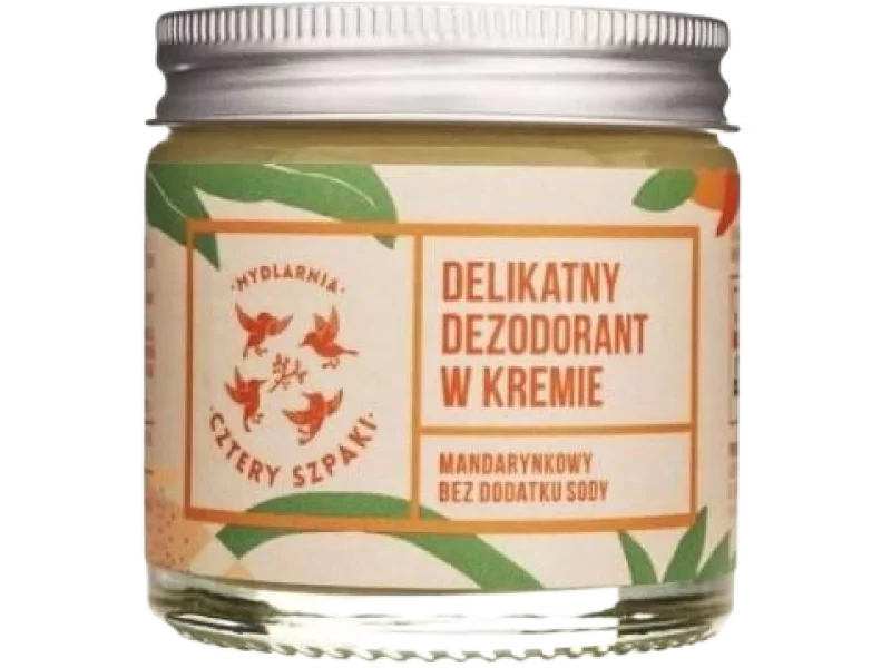 CZTERY SZPAKI (4szpaki) Delikatny dezodorant w kremie mandarynkowy, 60 ml