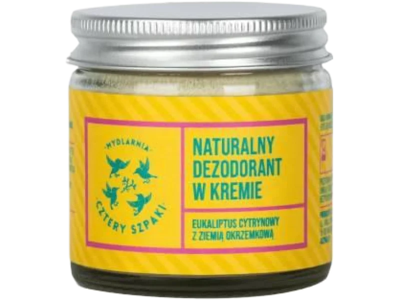 CZTERY SZPAKI (4szpaki) Dezodorant w kremie Eukaliptus cytrynowy, 60 ml