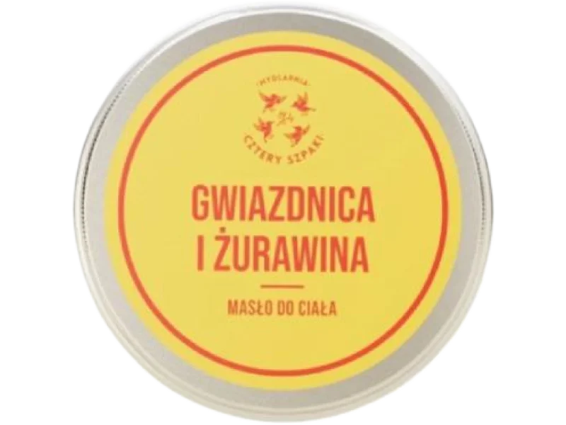 CZTERY SZPAKI (4szpaki) Masło do ciała Gwiazdnica i Żurawina, 150 ml