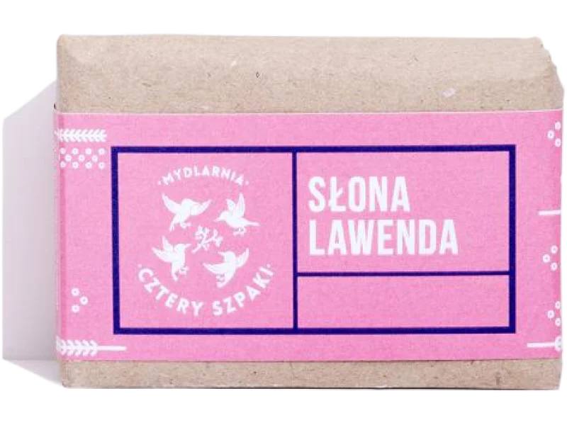 CZTERY SZPAKI (4szpaki) Mydło Słona Lawenda z solą himalajską, 110 g