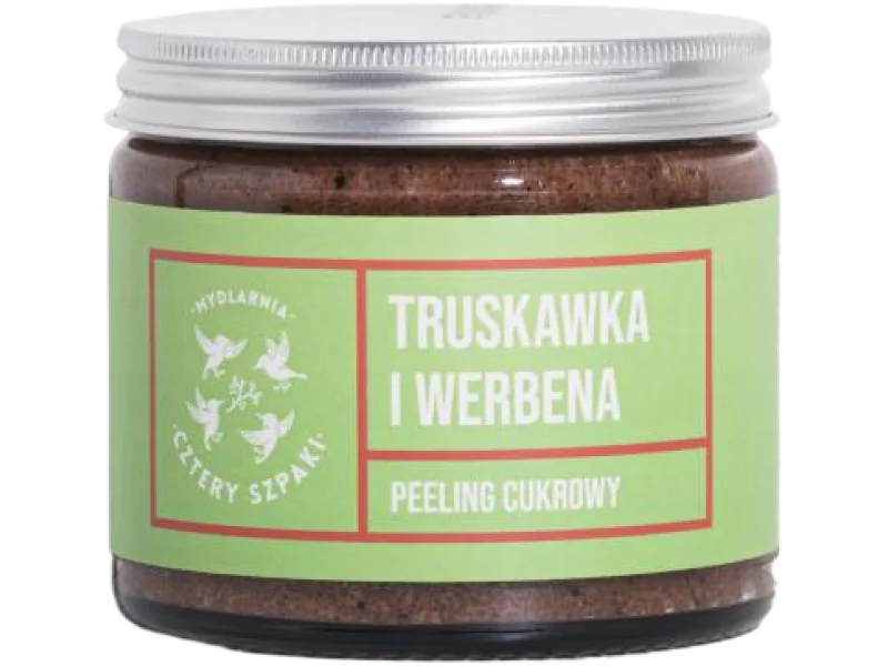 CZTERY SZPAKI Peeling do ciała Truskawka i Werbena, 250 ml