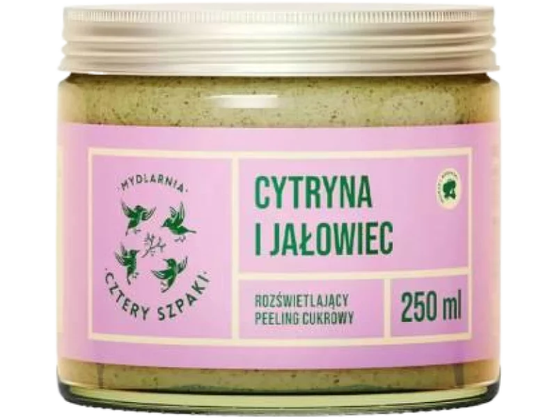 CZTERY SZPAKI Peeling rozświetlający Cytryna i Jałowiec, 250 ml