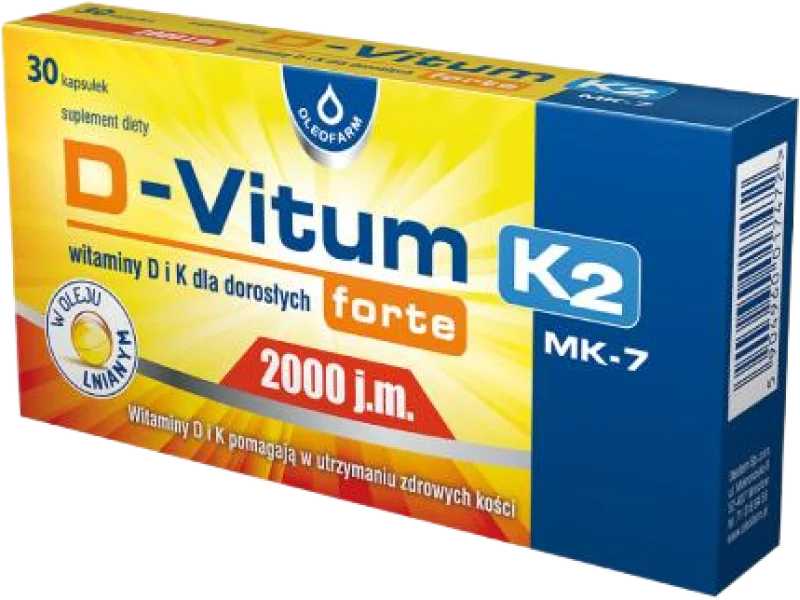 D-Vitum Forte 2000 j.m. K2, kapsułki, 30 kaps.