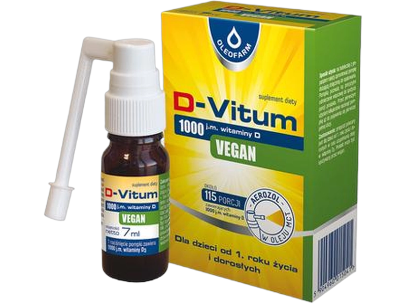 D-Vitum Vegan, aerozol, 1000 j.m., 7 ml