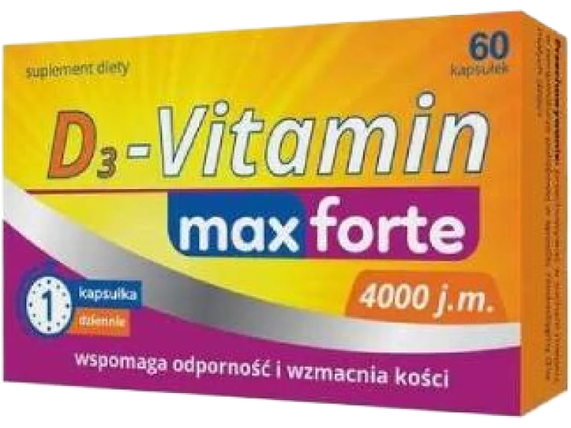 D3-Vitamin maxforte, kapsułki, 4000 j.m., 60 kaps.