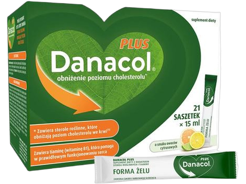 Danacol Plus, żel, 21 sasz.