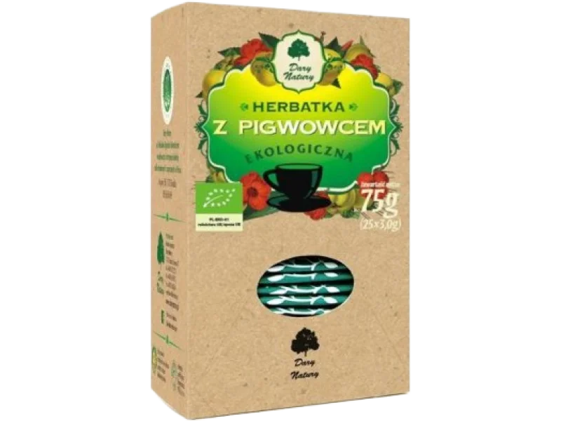 DARY NATURY Ekologiczna herbatka z pigwowcem, saszetki, 25 sasz.