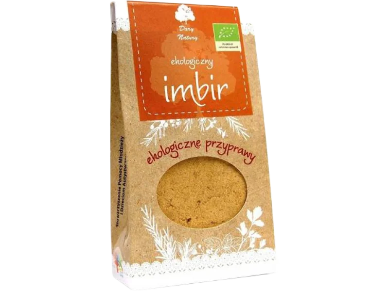 Dary Natury Ekologiczny imbir mielony, proszek, 60 g