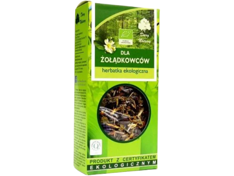 DARY NATURY Herbatka Ekologiczna Dla Żołądkowców, zioła do zaparzania, 50 g