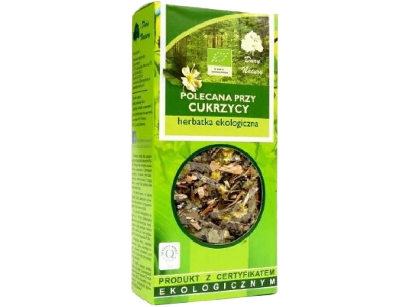 DARY NATURY Herbatka Ekologiczna Polecana przy Cukrzycy, zioła do zaparzania, 25×2,0g g