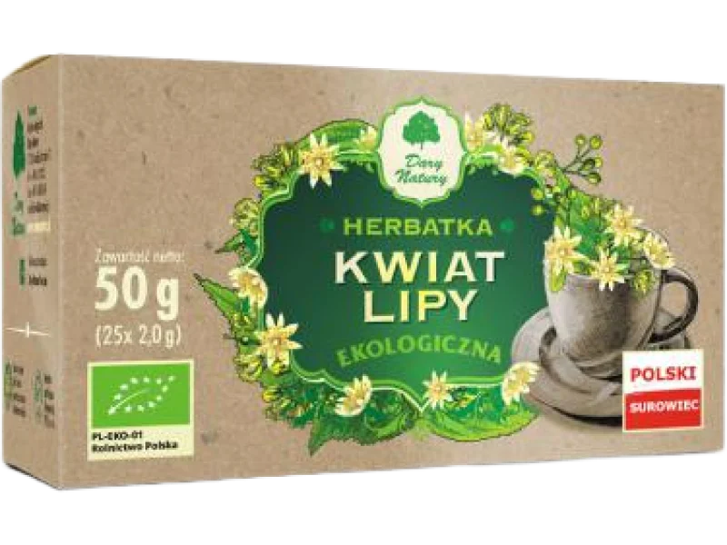 DARY NATURY Herbatka Kwiat lipy EKO, saszetki, 25 saszetki