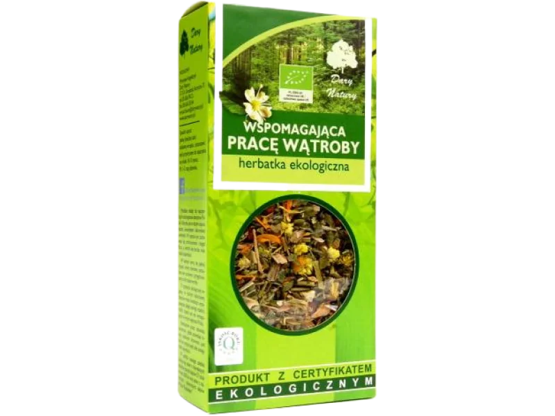 DARY NATURY Herbatka wspomagająca pracę wątroby EKO, zioła do zaparzania, 50 g