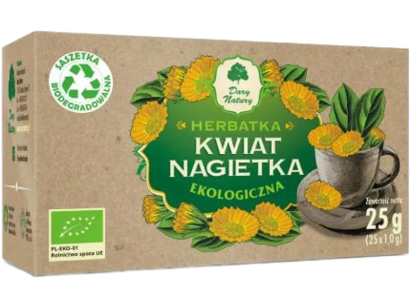 DARY NATURY Nagietek kwiat EKO, saszetki, 1 g, 25 g