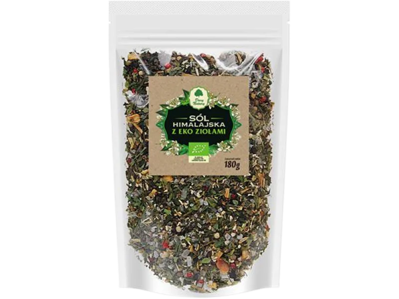 Dary Natury sól himalajska z eko ziołami uzupełniacz do młynka, 180 g