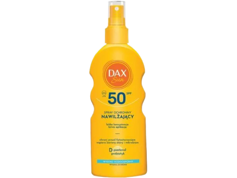 DAX Sun Nawilżający spray ochronny SPF50 D-Pantenol, 200 ml