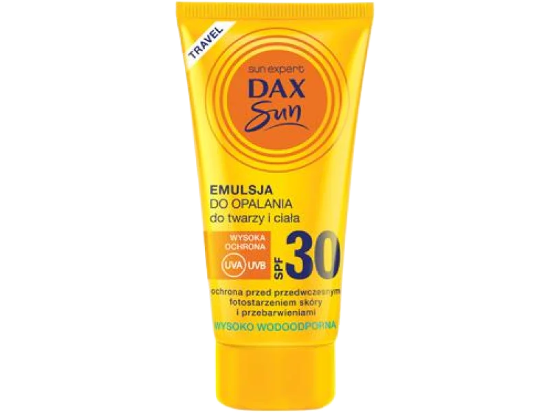 Dax Sun Travel do opalania do twarzy i ciała SPF 30, emulsja, 50 ml