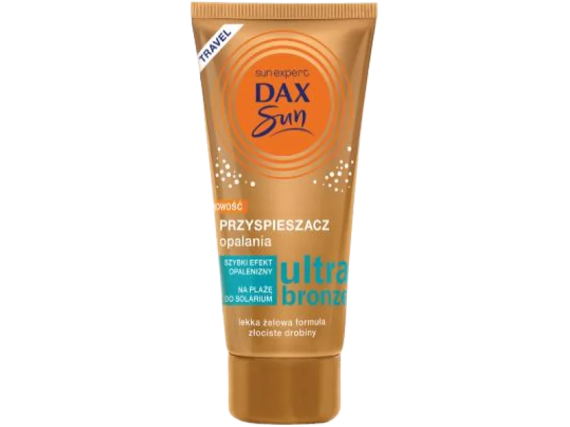 DAX SUN Travel Ultra Bronz Przyspieszacz do opalania ze złotymi drobinkami, żel, 50 ml