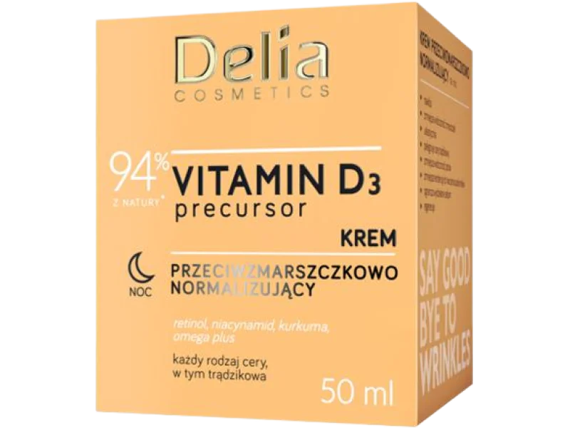 Delia Cosmetics Precursor Vitamin D3 przeciwzmarszczkowo normalizujący na dzień, krem, 50 ml