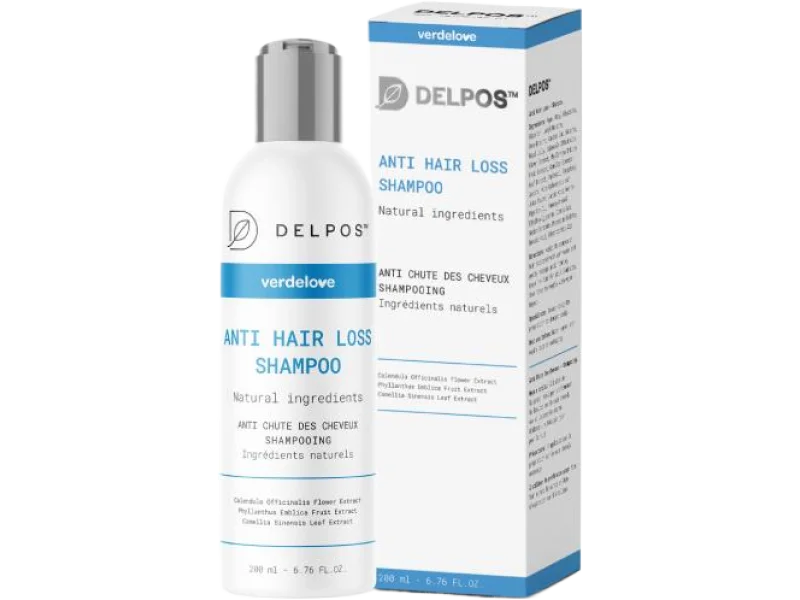 DELPOS Szampon na wypadanie włosów, 200 ml