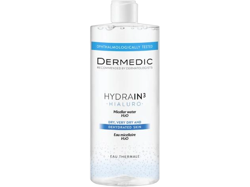 Dermedic Hydrain 3 Hialuro płyn micelarny H2O, 500 ml