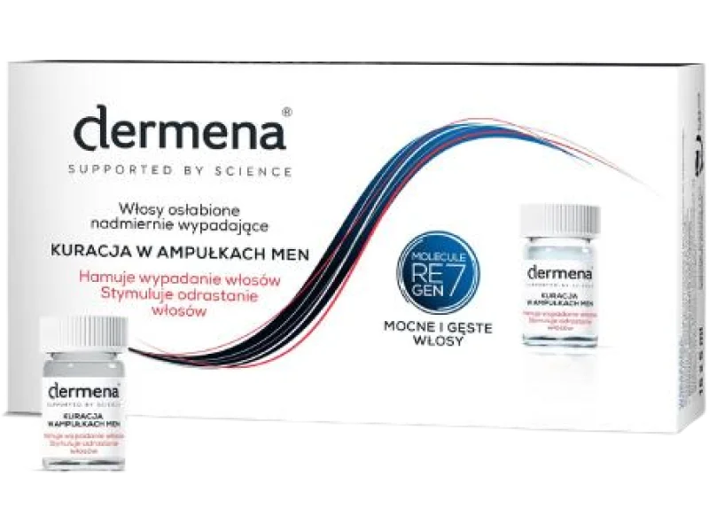 DERMENA MEN Kuracja przeciw wypadaniu włosów, ampułki, 15 amp.