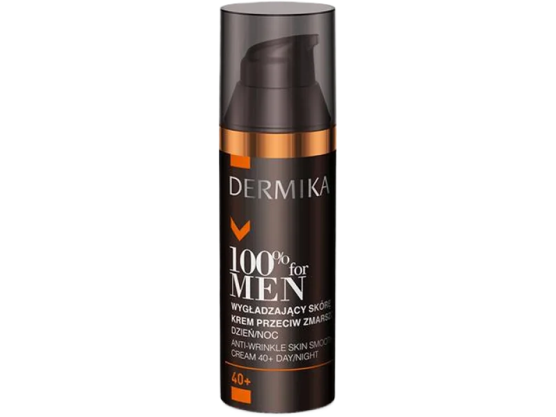 DERMIKA 100% FOR MEN wygładzający skórę przeciw zmarszczkom 40+, krem, 50 ml