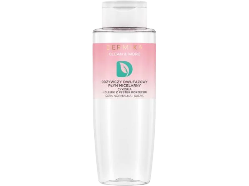 Dermika Clean & More odżywczy dwufazowy micelarny, cera normalna i sucha, płyn, 400 ml