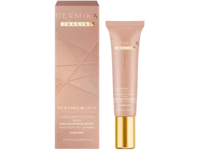 Dermika Imagine Platinum Skin ciekłokrystaliczny krem przeciwzmarszczkowy pod oczy i na powieki, 15 ml