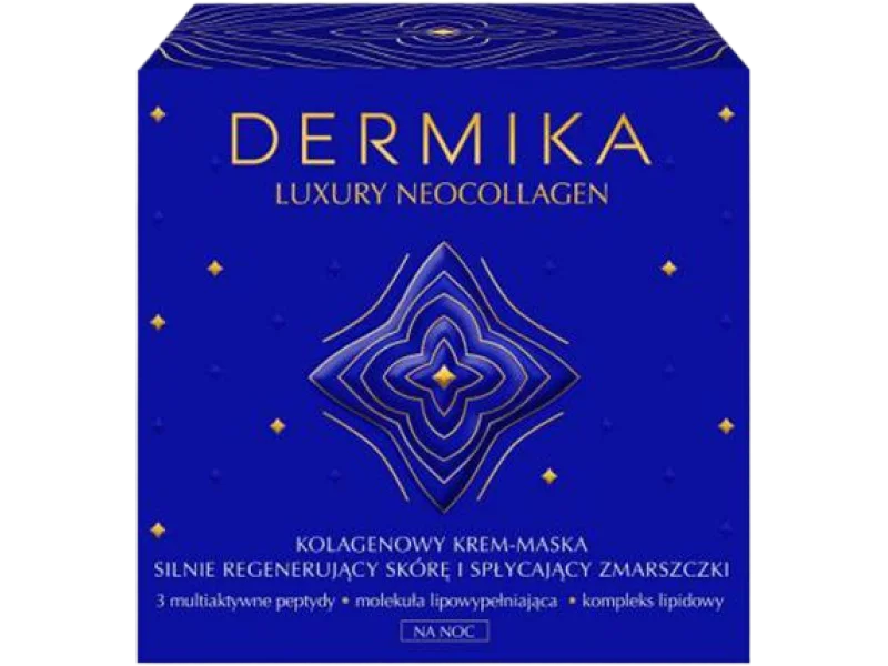 Dermika Luxury Neocollagen kolagenowy krem-maska na noc, 50 ml