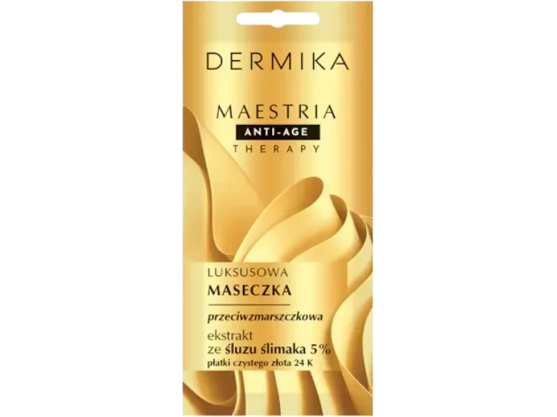 Dermika Maestria luksusowa maseczka przeciwzmarszczkowa ze śluzu ślimaka, maska, 7 g