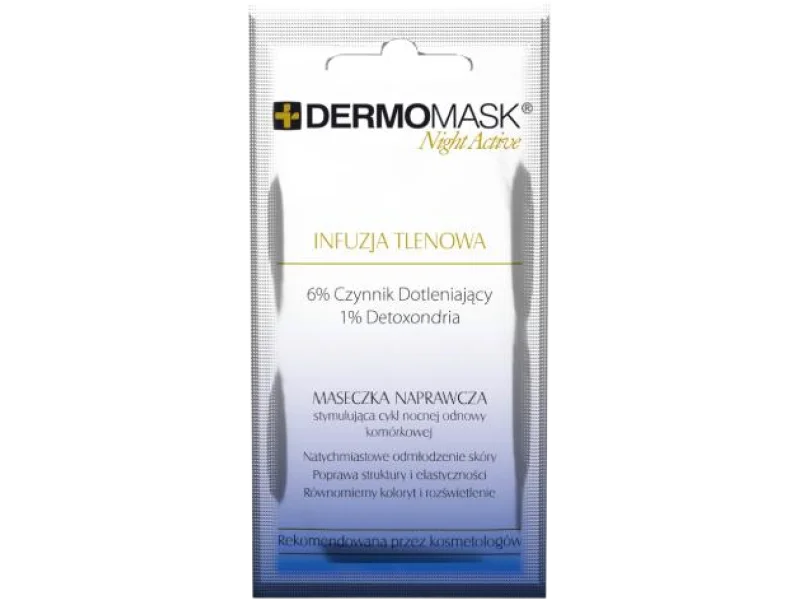 DERMOMASK Night Active INFUZJA TLENOWA – Maseczka, maska, 12 ml