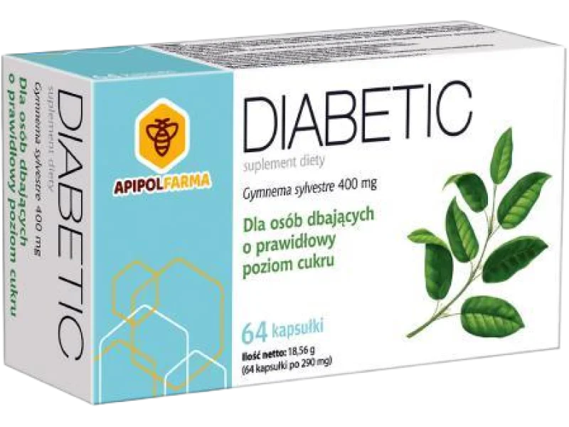 Diabetic Gymnema Silvestris, kapsułki, 64 kaps.