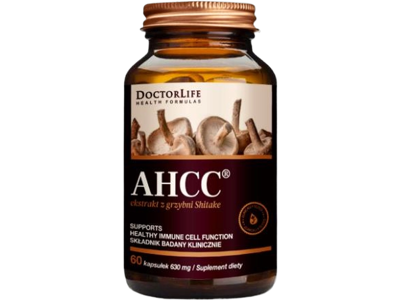 Doctor Life AHCC ekstrakt z grzybni shiitake, kapsułki, 60 kaps.