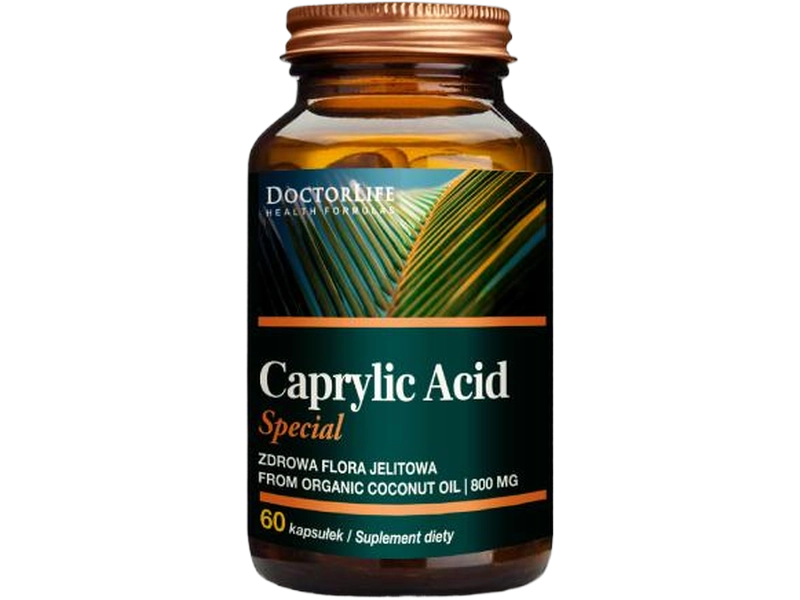 Doctor Life Caprylic Acid, kapsułki, 800 mg, 60 kaps.