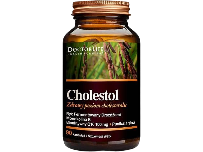 Doctor Life Cholestol ryż fermentowany, kapsułki, 90 kaps.
