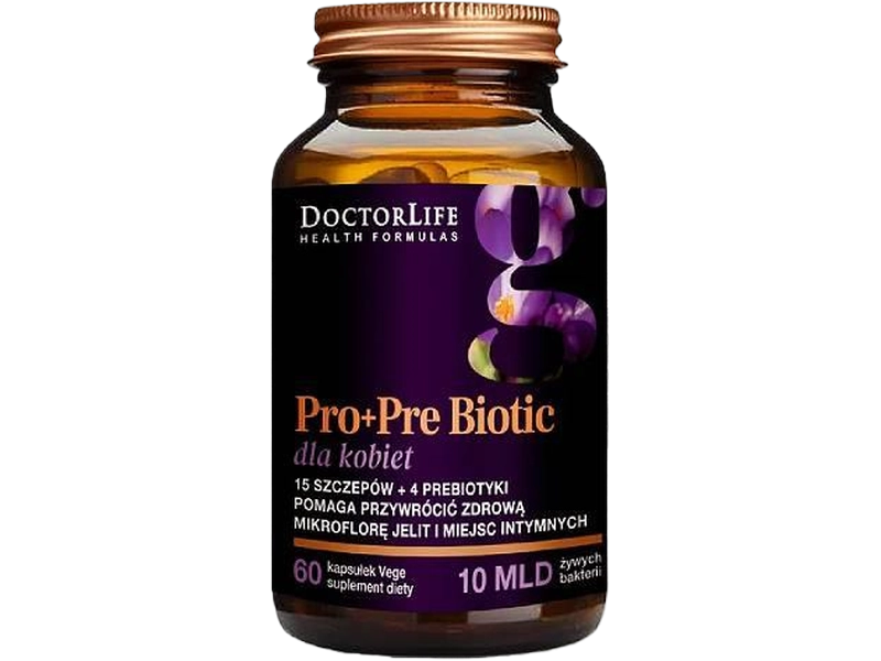Doctor Life Pro+Pre Biotic dla kobiet, kapsułki, 60 kaps.