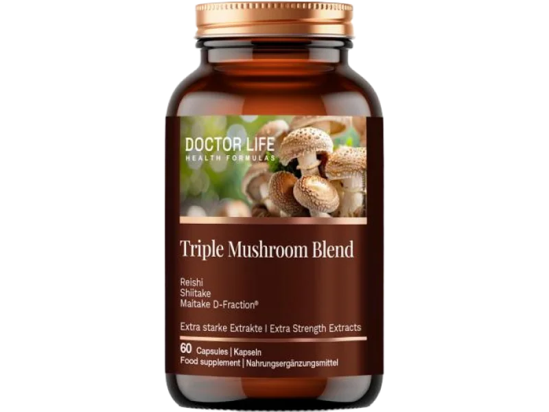 Doctor Life Triple Mushroom Blend, kapsułki, 60 kaps.