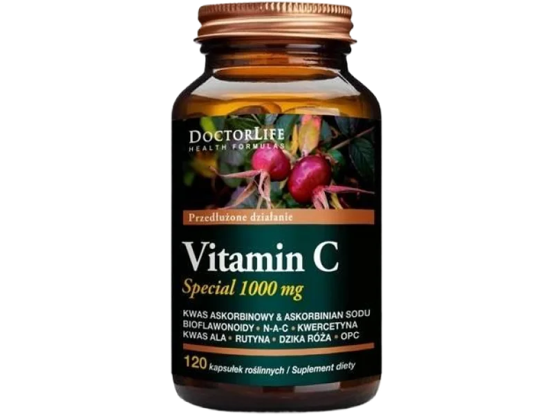 Doctor Life Vitamin C Special 1000mg, kapsułki, 120 kaps.