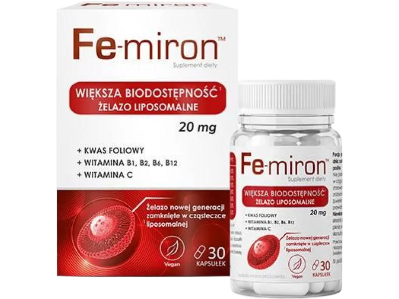 DOMOWA APTECZKA Fe-miron, kapsułki twarde, 30 kaps.