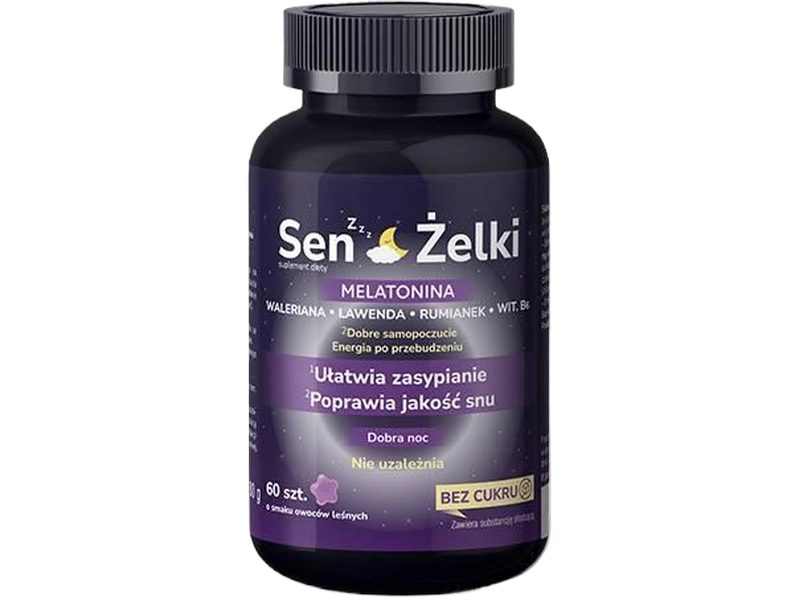 Domowa Apteczka Sen, smak owoców leśnych, żelki, 60 szt.