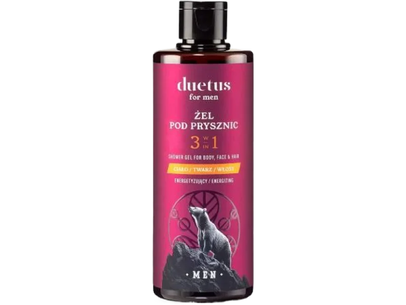 DUETUS for Men Energetyzujący żel pod prysznic dla mężczyzn 3w1, 300 ml
