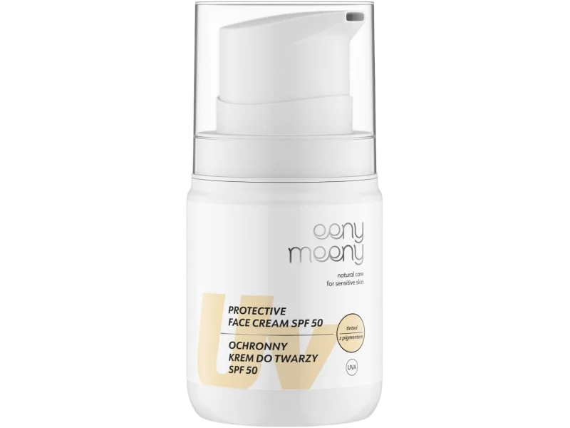 Eeny Meeny, ochronny krem do twarzy UVA UVB SPF 50+ z pigmentem, 50 ml