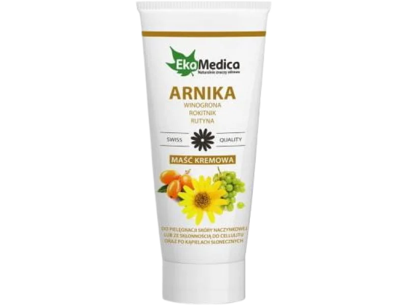 EKAMEDICA ARNIKA do skóry naczynkowej, ze skłonnością do cellulitu oraz po kąpielach słonecznych, maść, 200 ml