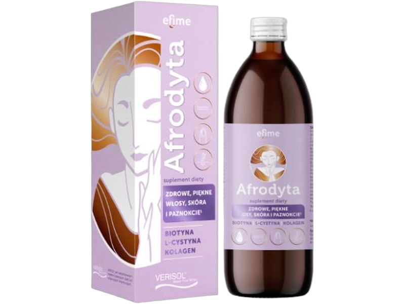 EkaMedica Efime afrodyta zdrowe, piękne włosy, skóra, paznokcie, płyn, 500 ml