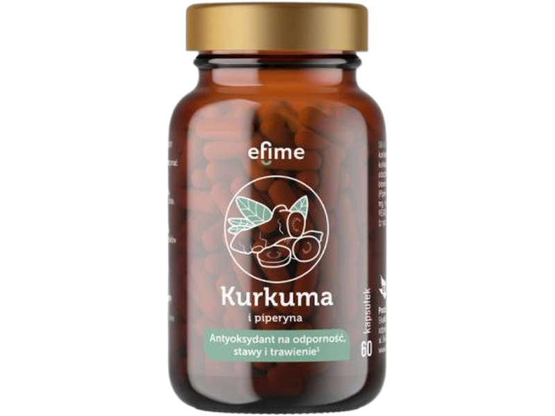 EkaMedica Efime kurkuma i piperyna, kapsułki, 60 kaps.