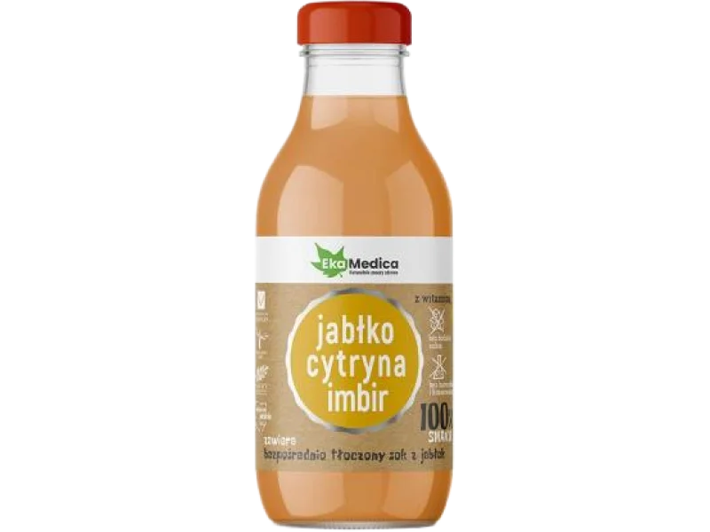 EkaMedica Jabłko cytryna imbir, płyn, 75 mg, 300 ml
