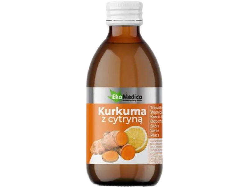 EkaMedica Kurkuma z cytryną, płyn, 250 ml