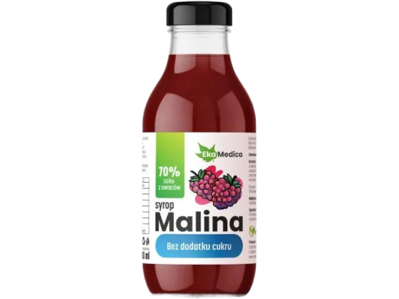 EkaMedica Malina bez dodatku cukru, syrop, 300 ml