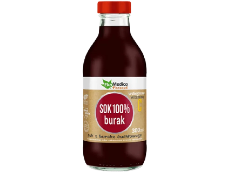 EkaMedica Sok 100% z buraka, płyn doustny, 75 mg, 300 ml