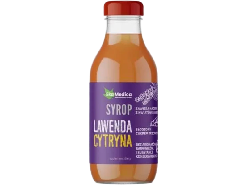 EkaMedica Syrop lawendowy z sokiem cytrynowym, 300 ml